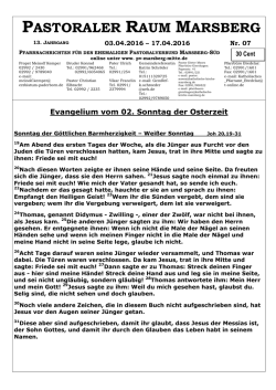 pastoraler raum marsberg - Pastoralverbund Marsberg