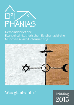 Gemeindebrief 1/2015 - Epiphaniasgemeinde München