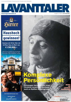 Komplexe Persönlichkeit - Die Kärntner Regionalmedien