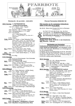 Pfarrbote 4/2016 - Kloster Plankstetten