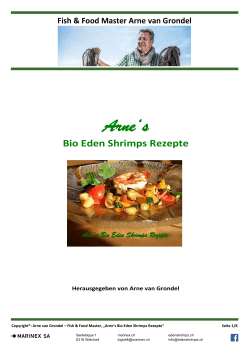 Arne`s Bio Eden Shrimps Rezepte