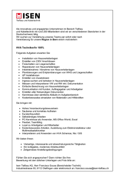 HVA Techniker/In 100% - Isen