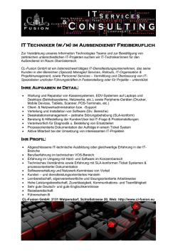 IT-Techniker im Au&szlig;endienst (m/w) - CL
