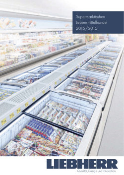 Supermarkttruhen Lebensmittelhandel 2015 / 2016