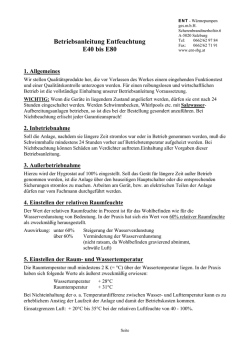 Entfeuchtungstruhengeräte