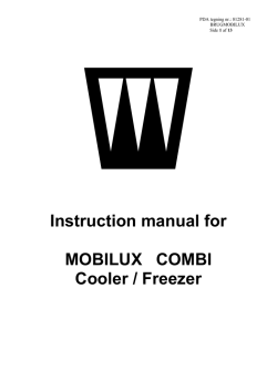 Instruction manual for MOBILUX COMBI Cooler