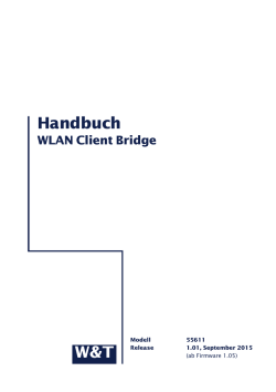 Handbuch WLAN Client Bridge