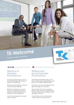 TK-Welcome - Techniker Krankenkasse