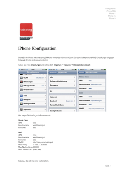 iPhone Konfiguration - FAQ