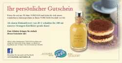 Ihr pers&ouml;nlicher Gutschein - Vom FASS