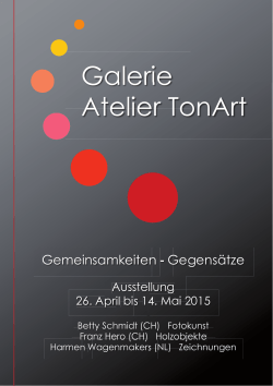 Flyer - Galerie Atelier TonArt