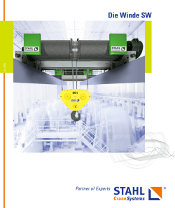 Die Winde SW - STAHL CraneSystems GmbH