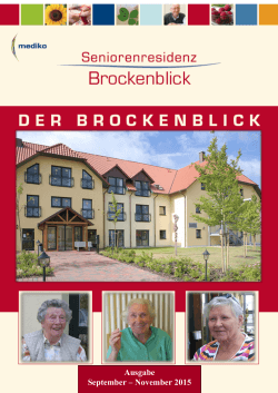 17. August 2015 - Seniorenresidenz Brockenblick