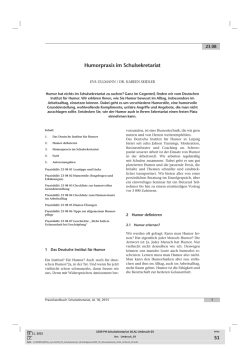 Humorpraxis im Schulsekretariat 51