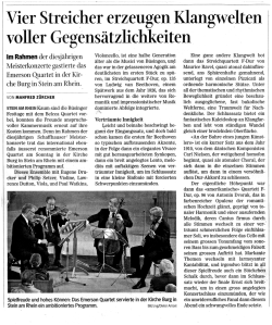 Vier Streicher erzeugen Klangwelten