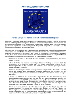 Aufruf EuroMärsche 2015