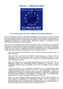 Aufruf EuroMärsche 2015