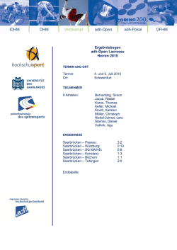 Ergebnisbogen adh-Open Lacrosse Herren 2015