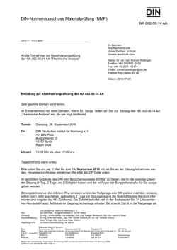 DIN-Normenausschuss Materialpr&uuml;fung (NMP)
