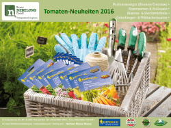 Tomaten-Neuheiten 2016
