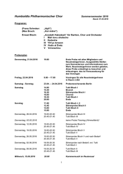 Humboldts Philharmonischer Chor