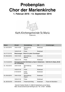 01.02.2016-13.09.2016_Probenplan Chor der Marienkirche