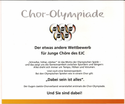 Chor-Olympiade - Liederkranz Unterkochen