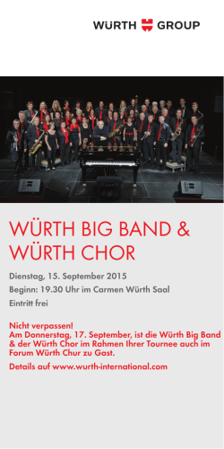 w&uuml;rth big band & w&uuml;rth chor