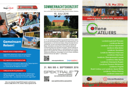 Offene Ateliers 2016 - Kulturland Brandenburg