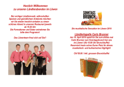 Grosser Sonntagsbrunch mit Carlo Brunner