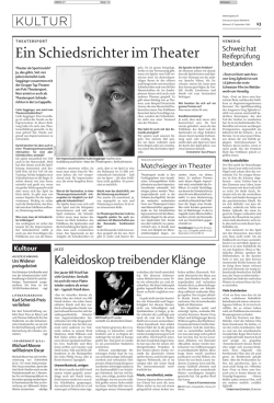 Ein Schiedsrichter im Theater