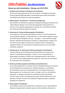 24.07.2015 - CDU Gau Bischofsheim