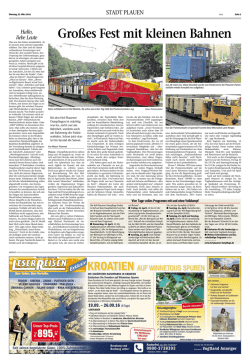 Gro&szlig;es Fest mit kleinen Bahnen - Hof