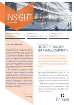 GROSSES STELLDICHEIN DER FINNOVA COMMUNITY