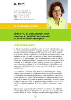 Dr. Reinhild Hugenroth - Gr&uuml;ne Sachsen