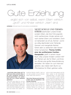 Gute Erziehung - FAMILIENAUFSTELLUNGEN mit Thomas Sch&auml;fer