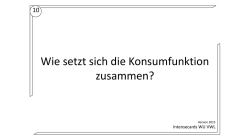 Grundlagen der Volkswirtschaftslehre (WU)
