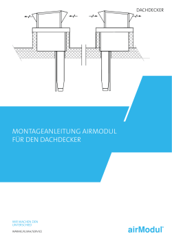 montageanleitung airmodul für den dachdecker