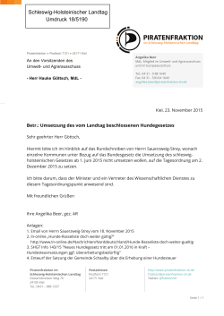 Schleswig-Holsteinischer Landtag Umdruck 18/5190