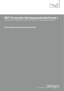 BVT Concentio Vermögensstrukturfonds I