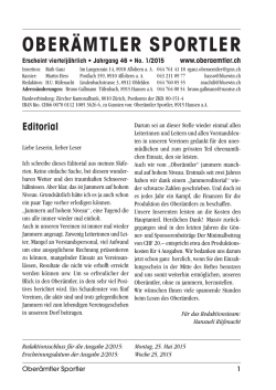 Ausgabe 2015 1 - oberaemtler.ch
