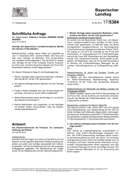 Verträge des Bayerischen Landeskriminalamts (BLKA)