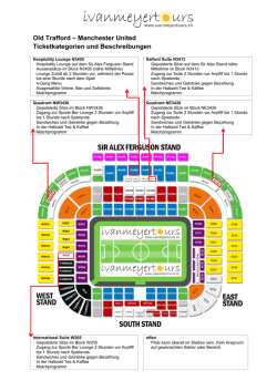 Old Trafford – Manchester United Ticketkategorien und