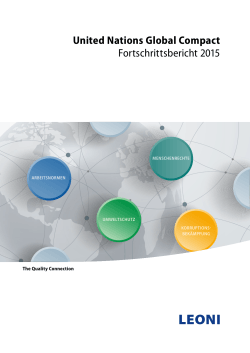 United Nations Global Compact, Fortschrittsbericht 2015