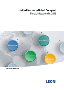United Nations Global Compact, Fortschrittsbericht 2015