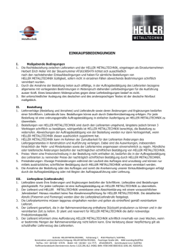 einkaufsbedingungen - Heller