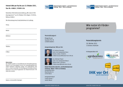 IHK vor Ort - Agrobusiness Niederrhein