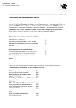 Fragebogen Sanierung Waldbad Hanstedt