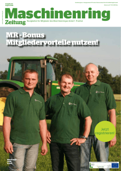 MR - Bonus Mitgliedervorteile nutzen!