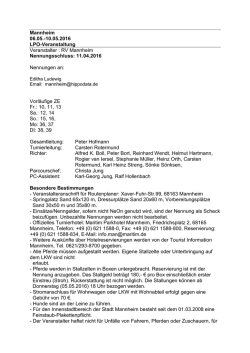 Ausschreibung National MMT 2016 2.WE - Maimarkt